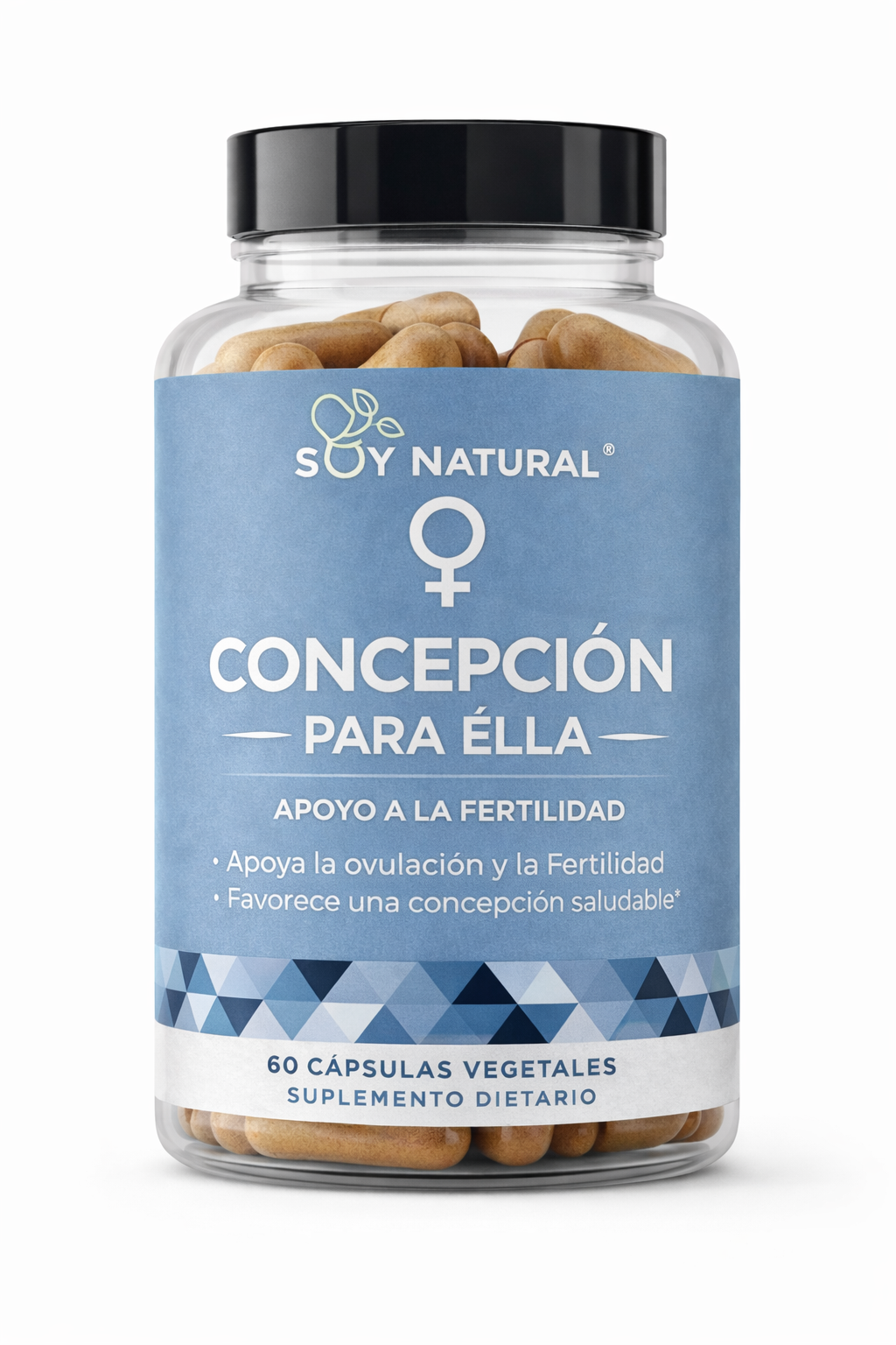Suplemento multivitamínico que favorece la fertilidad Femenina, 60 cápsulas vegetales