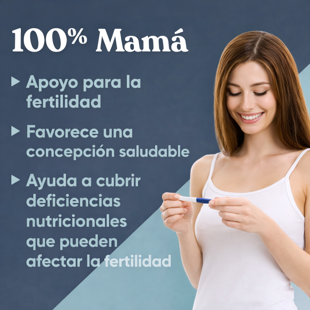 Suplemento multivitamínico que favorece la fertilidad Femenina, 60 cápsulas vegetales